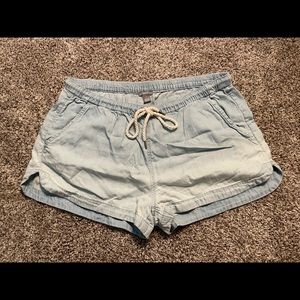 Aerie Drawstring Denim Shorts